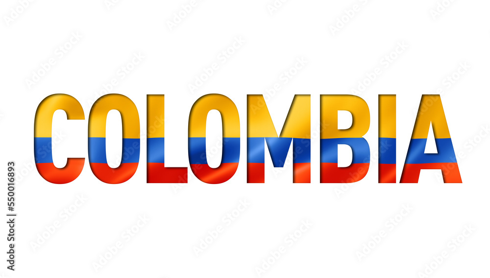 colombian flag text font colombian flag text font