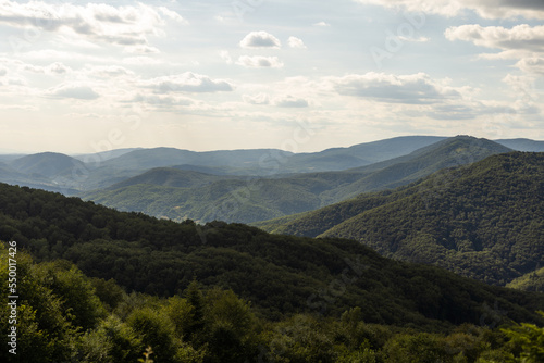 Fototapeta Naklejka Na Ścianę i Meble -  Mountain path on hill in summer landscape