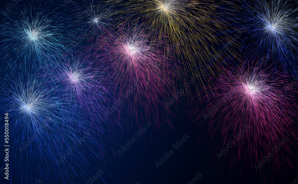 Obraz premium spettacolo, fuochi artificiali, evento, celebrazione, 