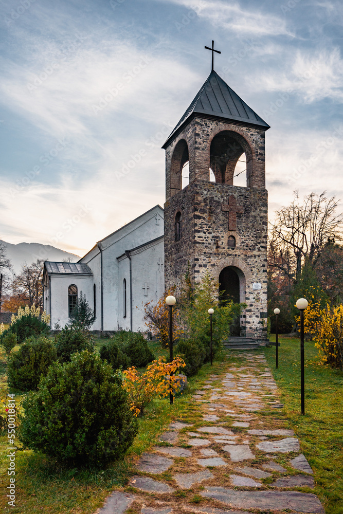 Church of St. George was built in 1855. Gakh city, Azerbaijan