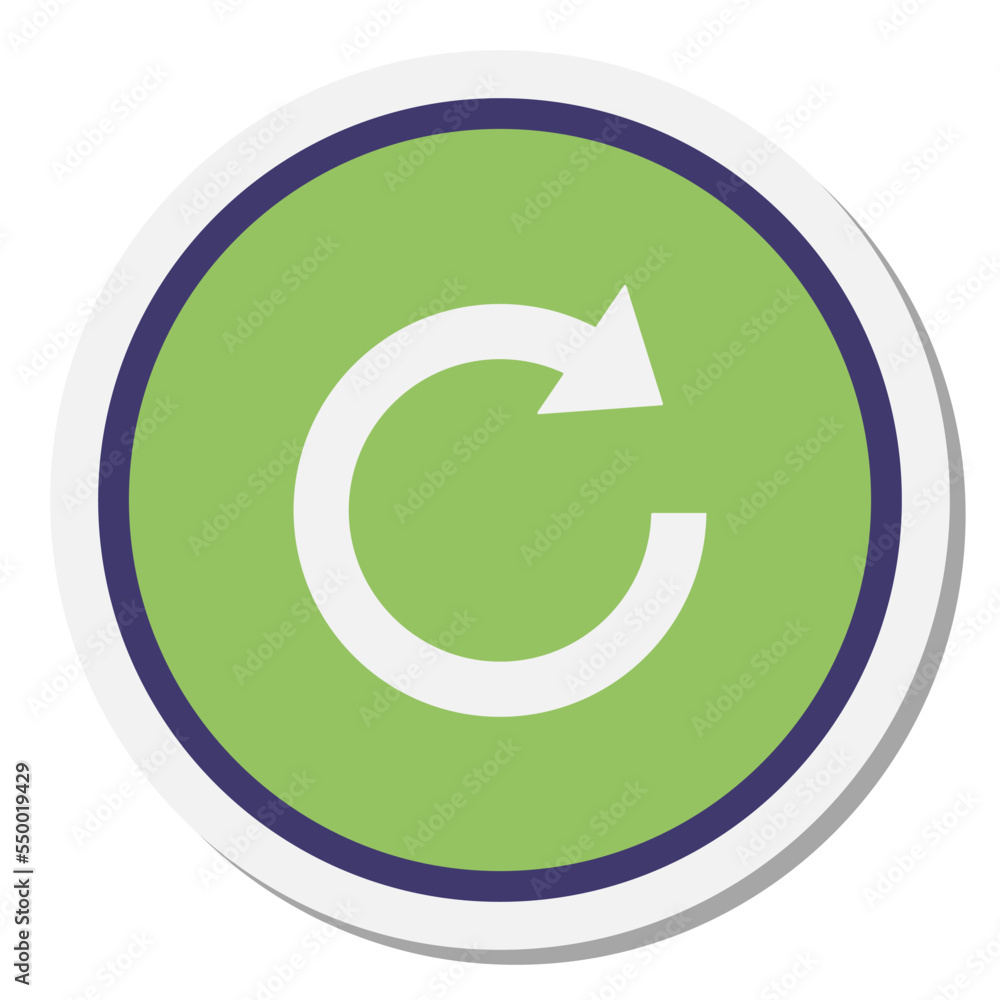 green refresh icon vector button green refresh icon vector button