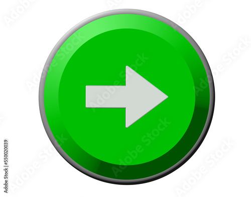 arrow button green