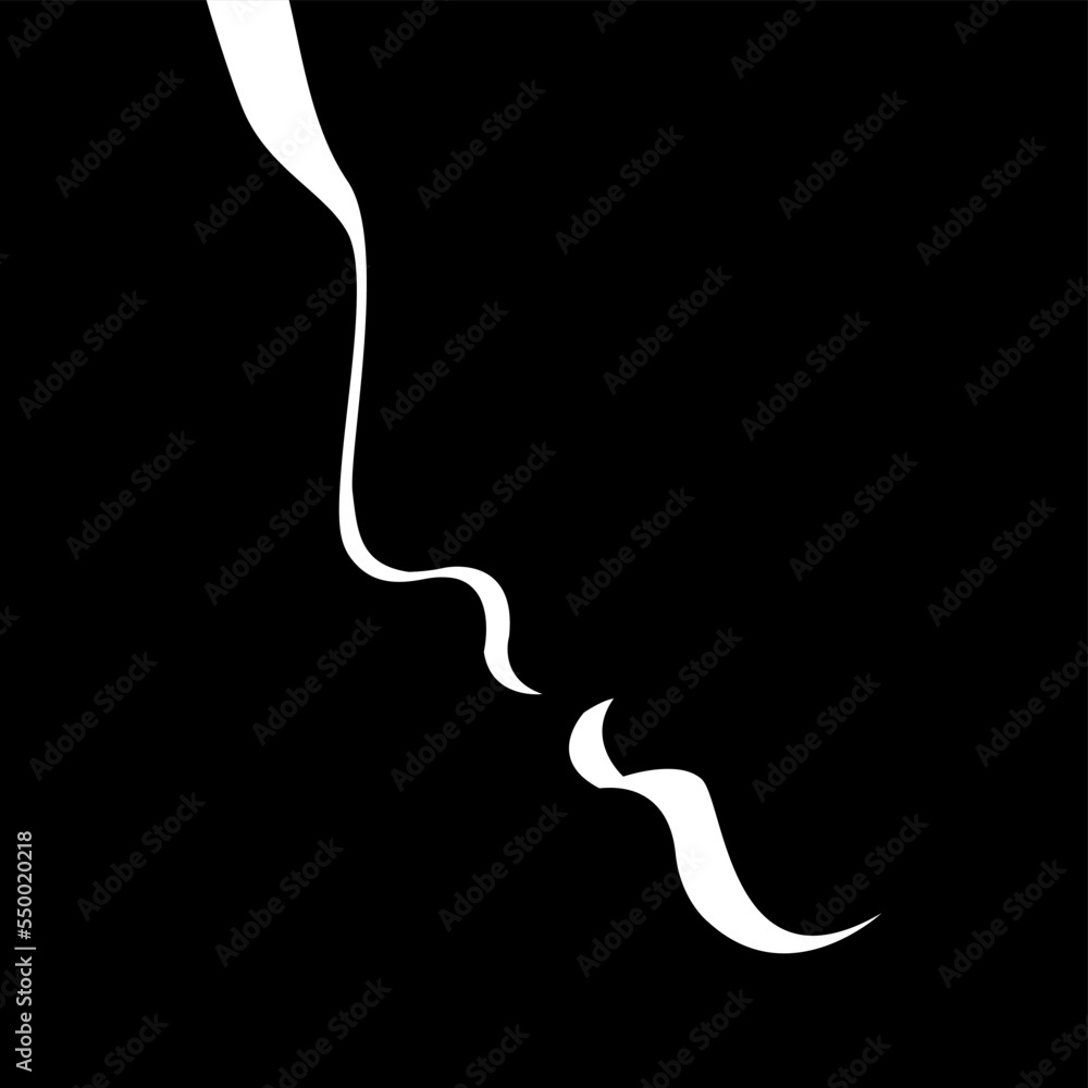 vector black and white image of a beautiful female profile shaped by a shadow. useful for advertising products for women, beauty salons, decorative and skin care cosmetics, logo, print, poster, design vector black and white image of a beautiful female profile shaped by a shadow. useful for advertising products for women, beauty salons, decorative and skin care cosmetics, logo, print, poster, design