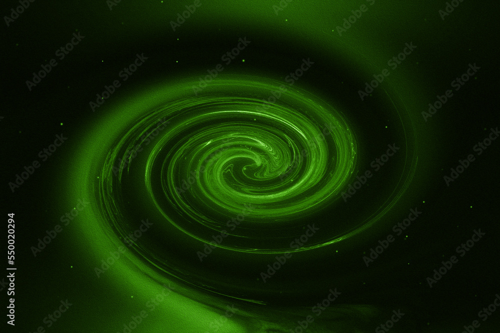 Green whirlpool universe abstract background Green whirlpool universe abstract background