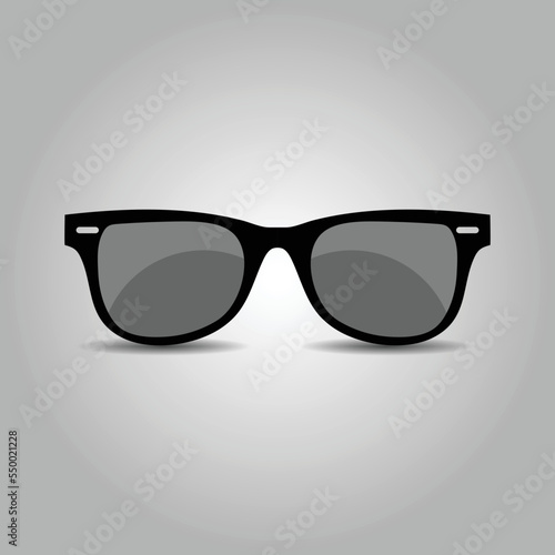 Sunglasses icon isolated on a gradient background. Vector illustration eps 10