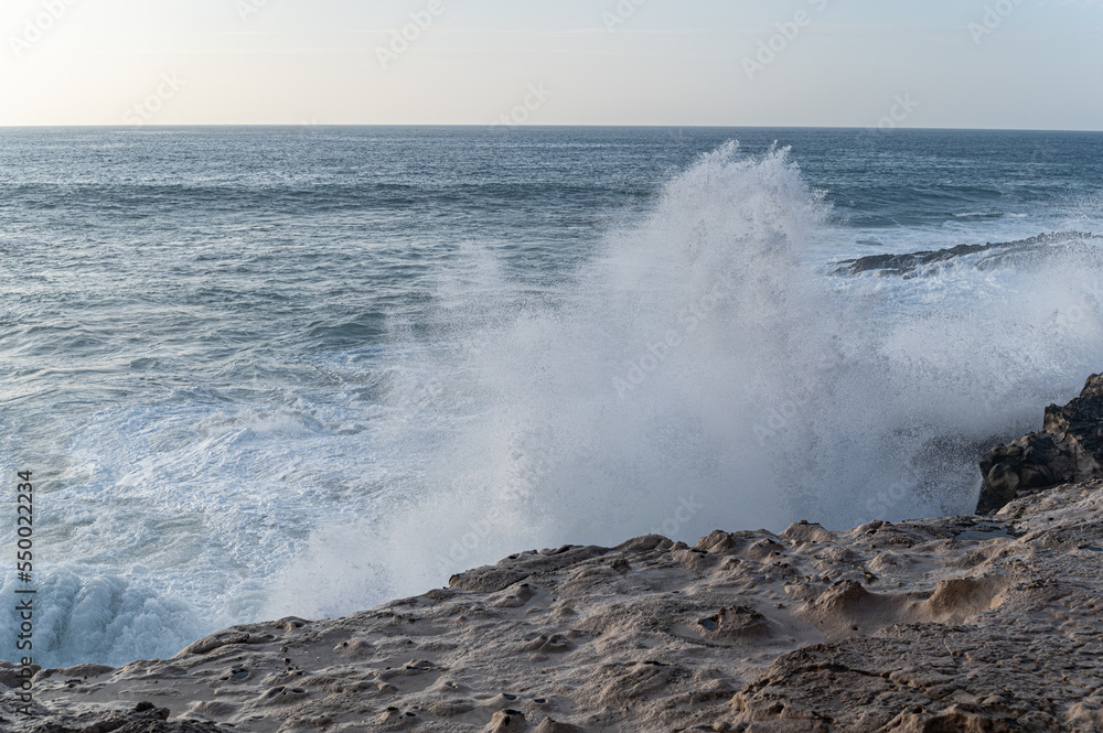 waves on the beach in canarias waves on the beach in canarias