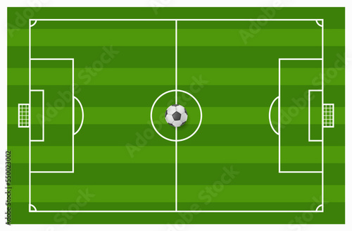 soccer field with ball