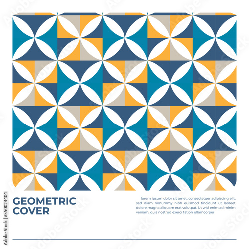 Geometric Cover Book Vector Illustration