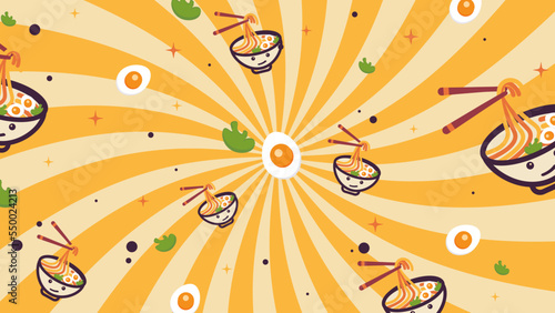 Delicious Asian Food Background