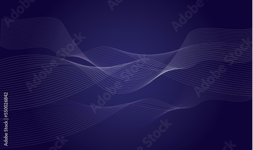 Abstract background of particle technology, blue background. Wave Pattern Technology Background.