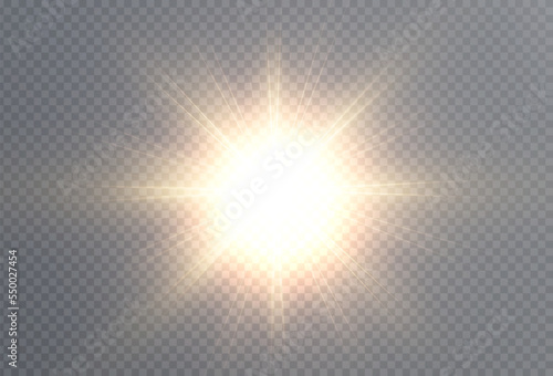 Light star gold png. Light sun gold png. Light flash gold png. vector illustrator. summer season beach