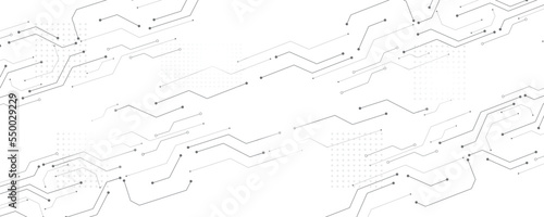 Grey white Abstract technology background, Hi tech digital connect, communication, High technology concept, Science, technology background