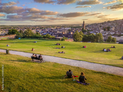 Obraz na płótnie Bell's Field in Cork City Ireland at sunset w salonie