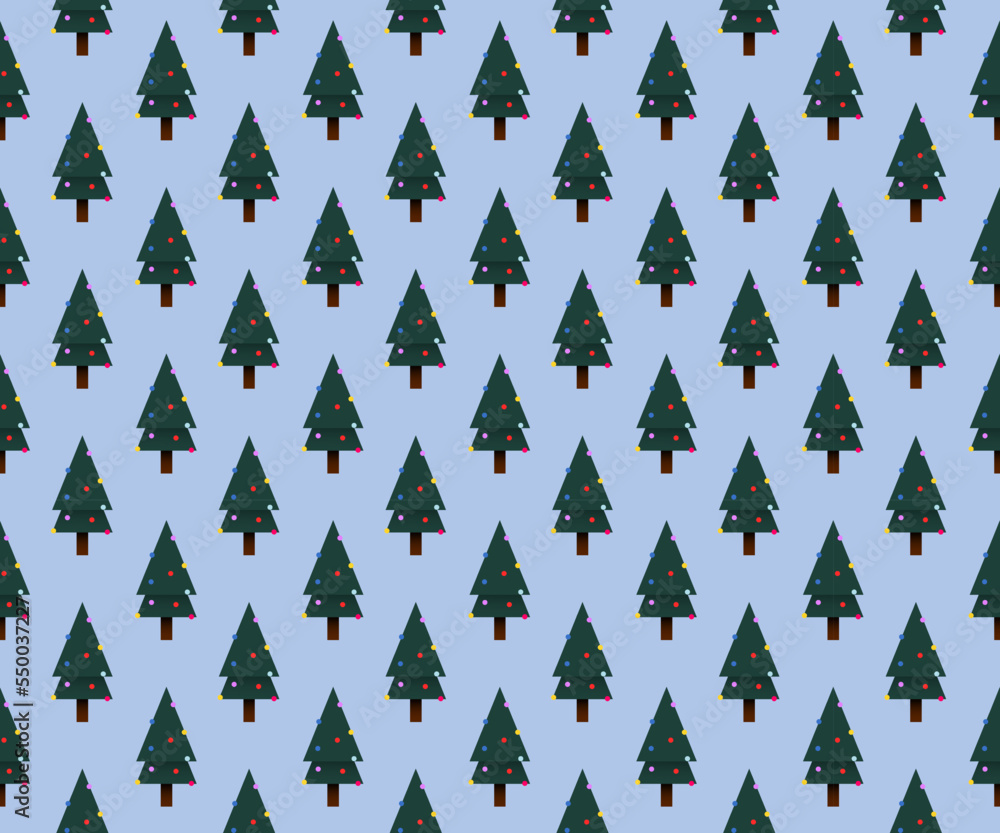 Obraz premium christmas trees pattern for holiday