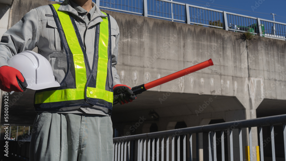 Fototapeta premium 建設業・警備員・ガードマン イメージ