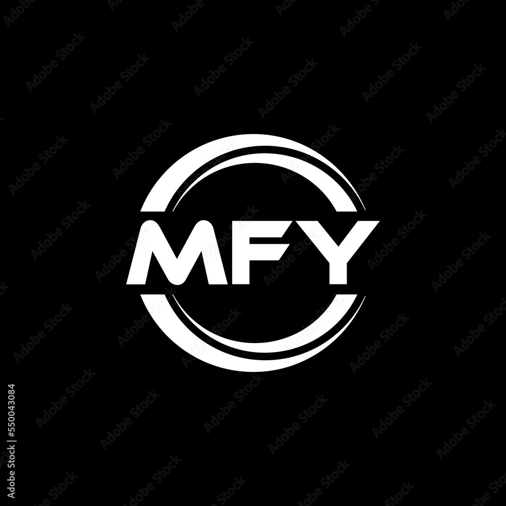MFY letter logo design with black background in illustrator, vector logo modern alphabet font overlap style. calligraphy designs for logo, Poster, Invitation, etc. MFY letter logo design with black background in illustrator, vector logo modern alphabet font overlap style. calligraphy designs for logo, Poster, Invitation, etc.
