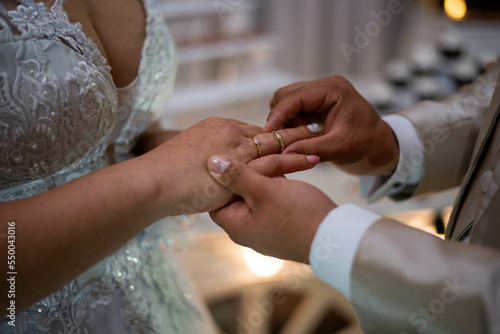 bride and groom hands