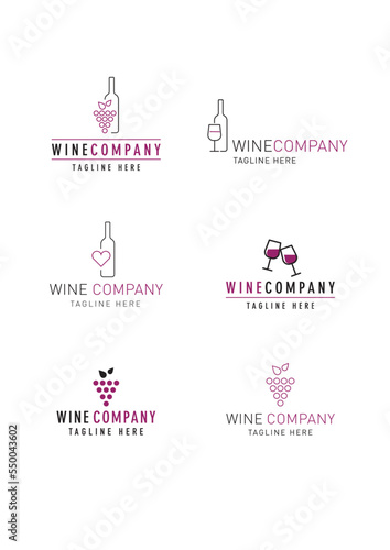 Logo-Vorlage Weinhandlung