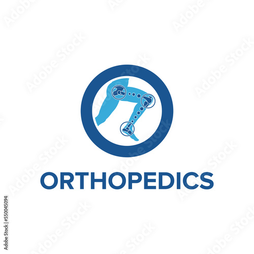 Modern and Fun Orthopedic Logo Design Template for Medical and Health Inspiration