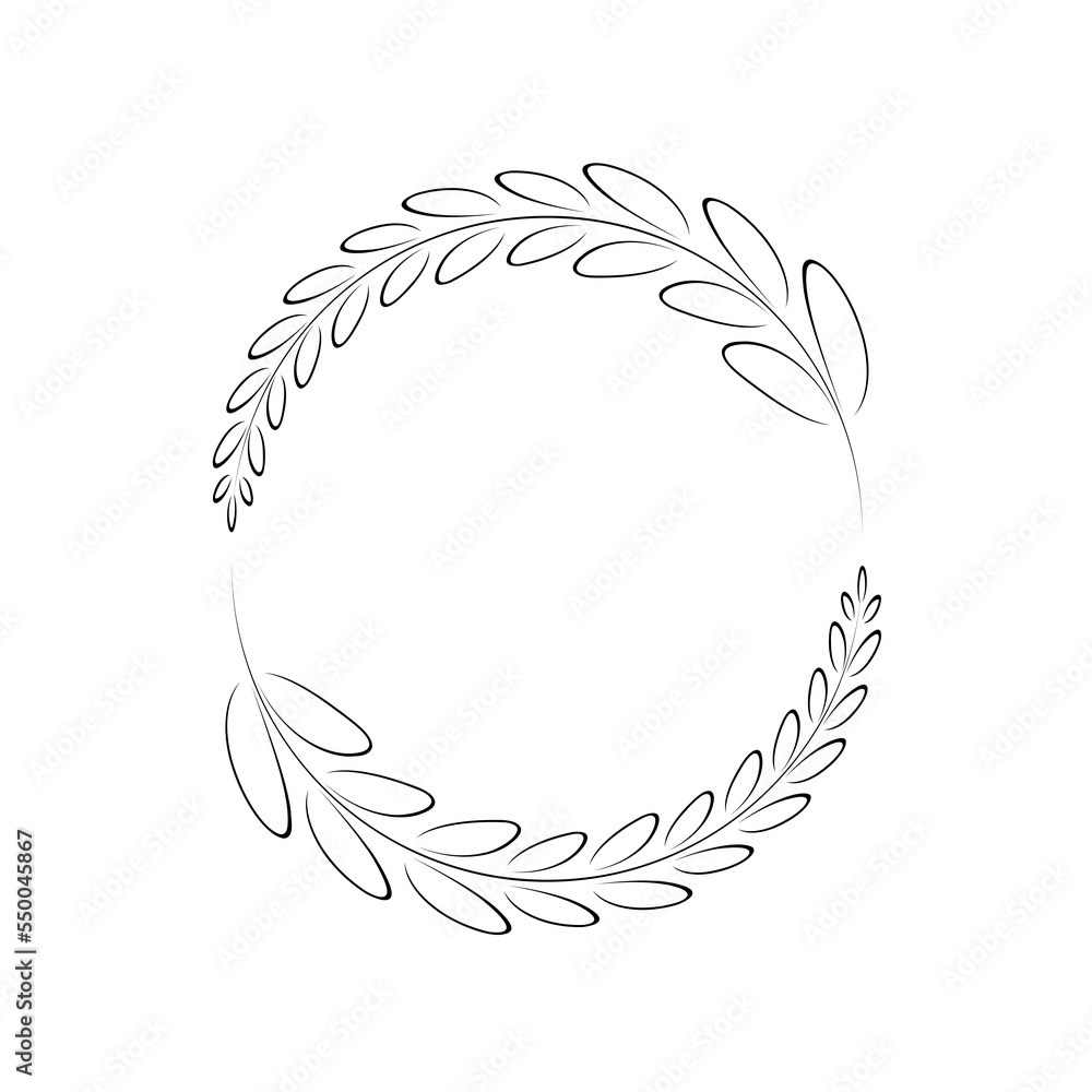 Obraz premium classic, element, pattern, branch, line, text, flyer, poster, foliage, nature, artistic, eucalyptus, botanical, creative, floral frame, design, vector, ornate, retro, marriage, graphic, celebration, l
