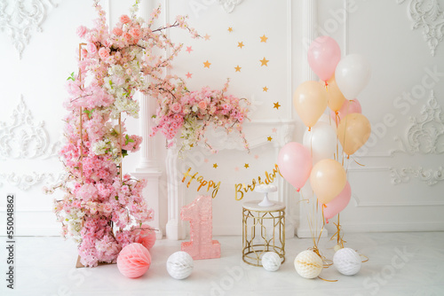 Party decoration for baby girl