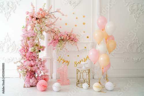 Party decoration for baby girl