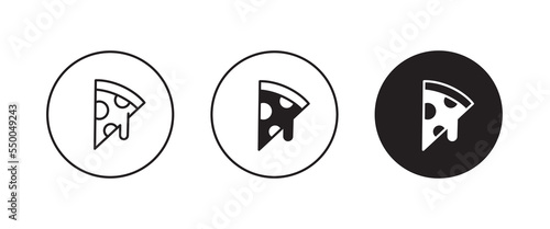 pizza line icon, fast food vector, sign, symbol, logo, illustration, editable stroke, flat design style isolated on white linear