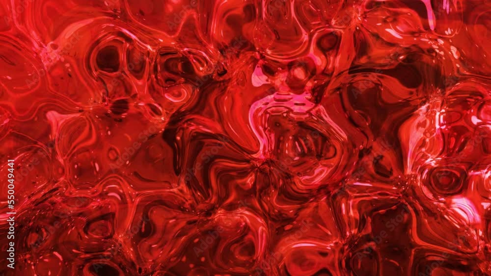 Red color glossy abstract marble liquid motion background Red color glossy abstract marble liquid motion background