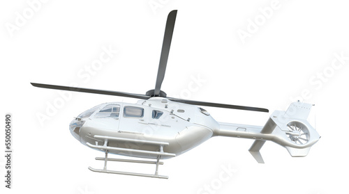 3d helicopter template on a blank background photo