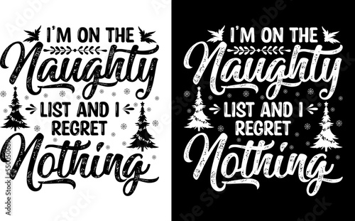 Christmas typography T-shirt Design