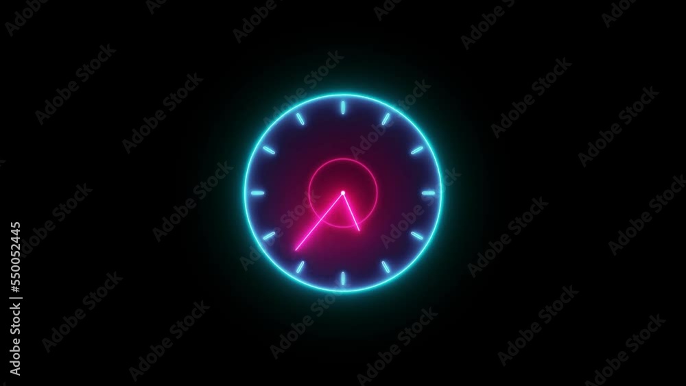 12 hours clock isolated animated 12 hours clock isolated animated