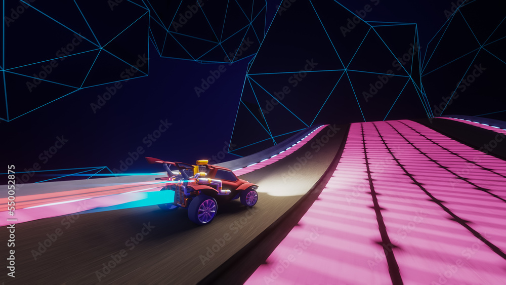 race car driving road online platform video game concept computer screen  horizontal Stock Vector Image & Art - Alamy