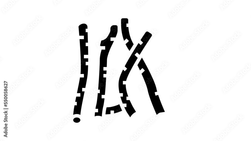 licorice plant glyph icon animation licorice plant glyph icon animation