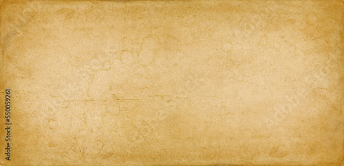 Old used paper texture. Horizontal banner