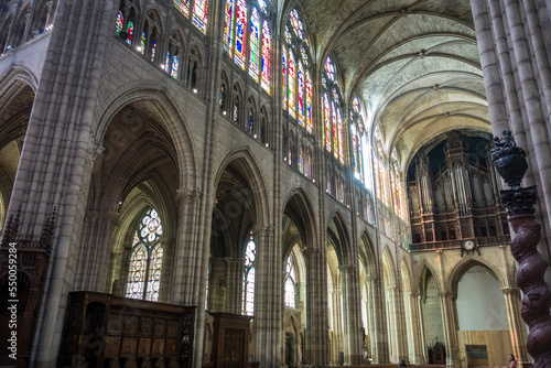 Basilica of Saint-Denis. Interior view