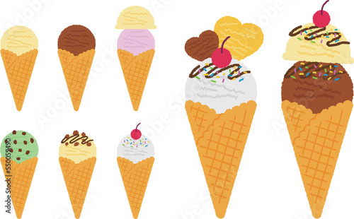 ice cream set.