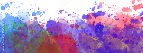 A Colorful Brushed Painted Abstract Background watercolor illustration background ,Paint stains with spots, blots, grains, splashes. Colorful wallpaper. 