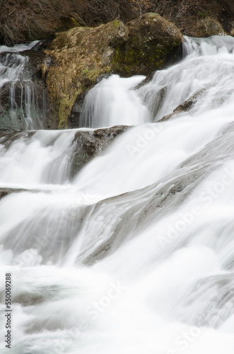 Ryuzu Falls in the Yugama River. Nikko National Park. Tochigi Prefecture. Japan.