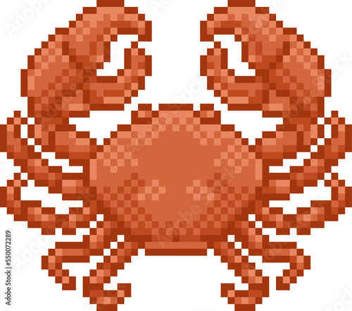 Zodiac Horoscope Astrology Cancer Pixel Art Sign