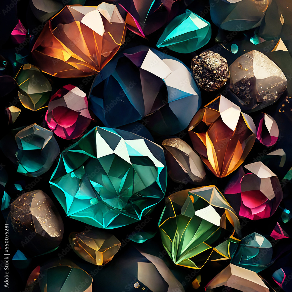 Colored jewels store
