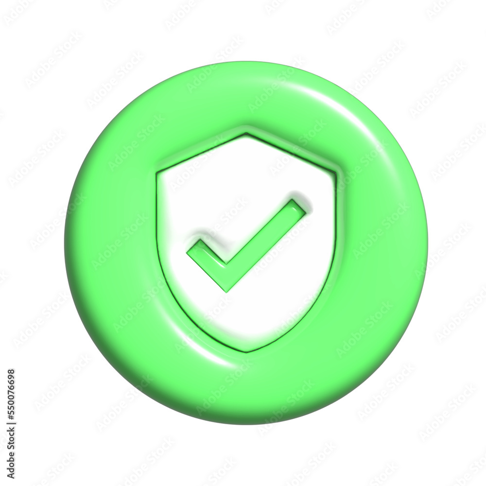 3d protect social media icon. isolated icon.
3d protect social media icon. isolated icon.