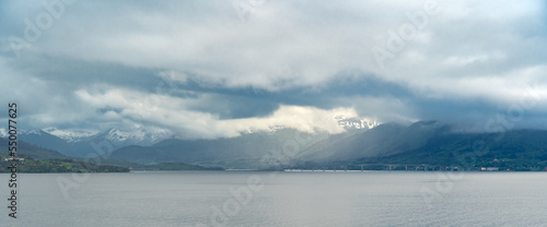Beautiful landscape of the romsdals  fjord