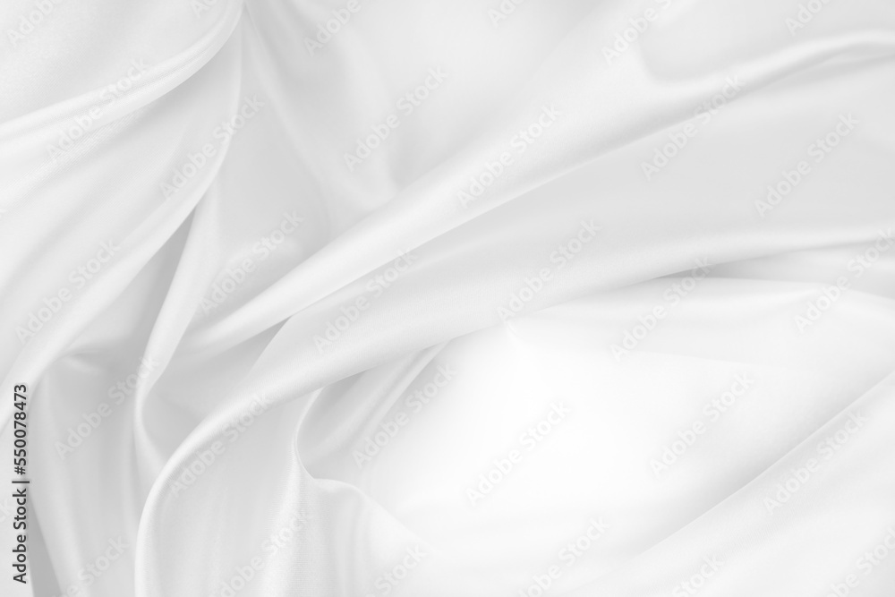 White silk fabric