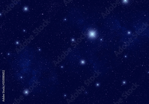 Stars in night sky. Space background. © Nada Sertic