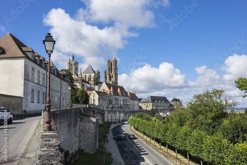 Picturesque view of the medieval city of Laon. Laon, Aisne, France.