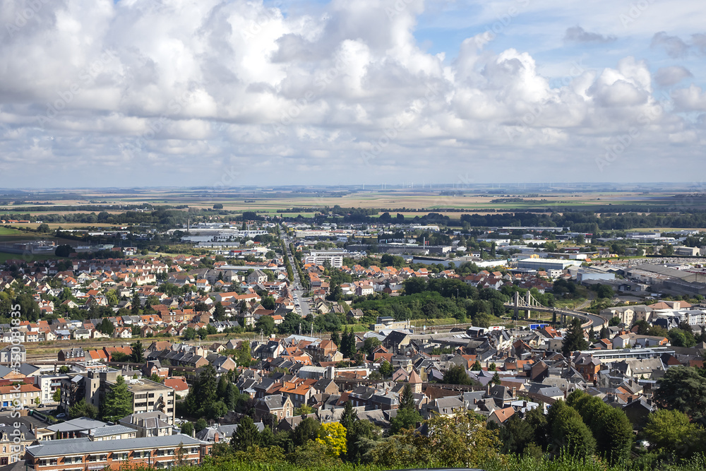 Picturesque view of the medieval city of Laon. Laon, Aisne, France. Picturesque view of the medieval city of Laon. Laon, Aisne, France.