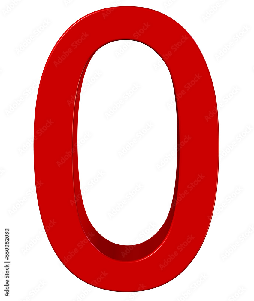 red number zero red number zero