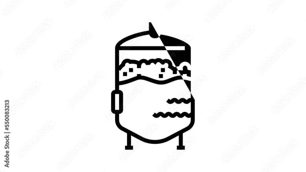 fermentation beer production line icon animation fermentation beer production line icon animation