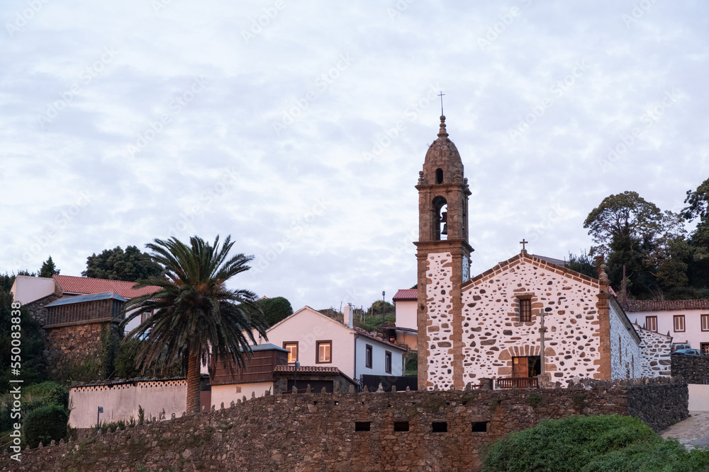 Church of San Andres de Teixido on the shores of the Atlantic Ocean, Serra da Capelada, A Coruña
