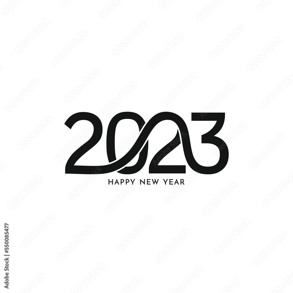 Happy New year 2023 beautiful text design background Happy New year 2023 beautiful text design background